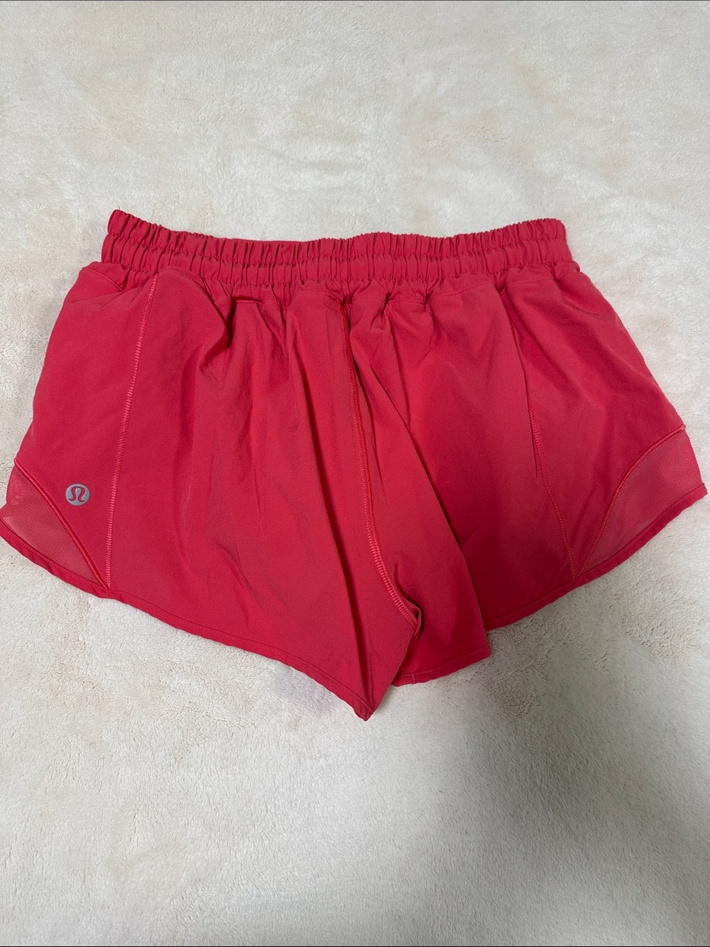 lululemon athletica Coral Red Athletic Running Shorts